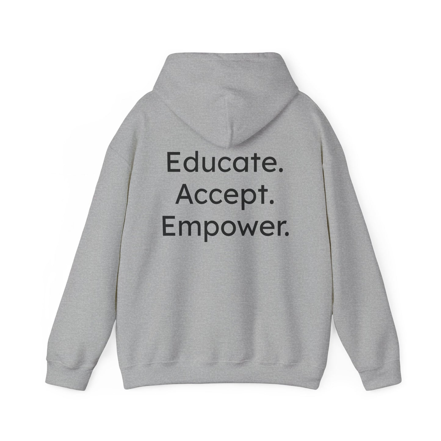 Educate. Accept. Empower-Wired to Shine Unisex Hoodie