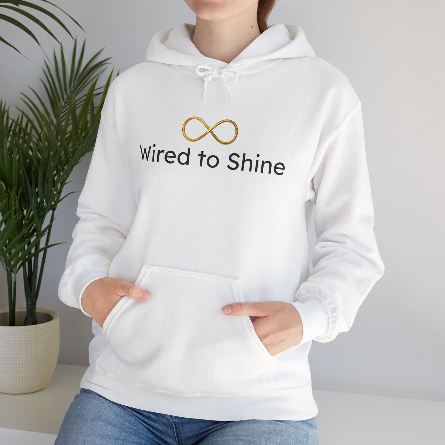 Neurodivergent and Thriving Wired to Shine Unisex Hoodie