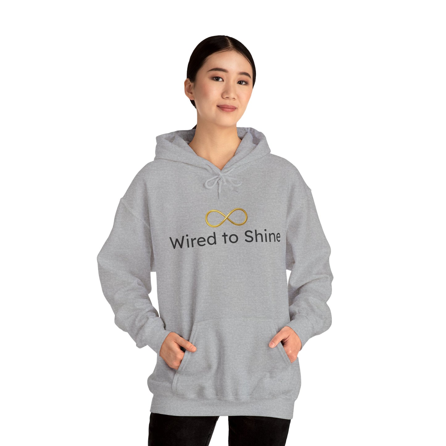 Neurodivergent and Thriving Wired to Shine Unisex Hoodie