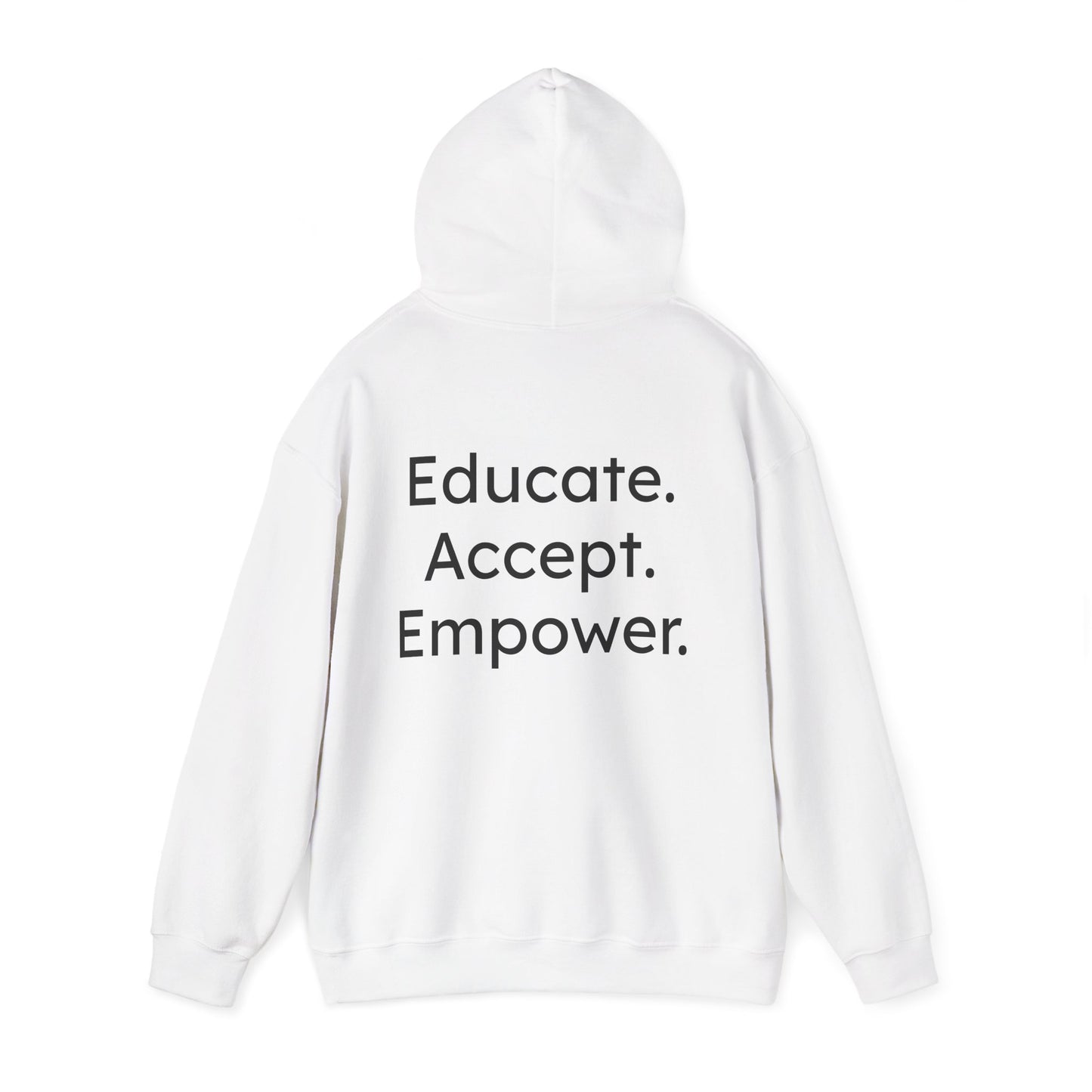 Educate. Accept. Empower-Wired to Shine Unisex Hoodie