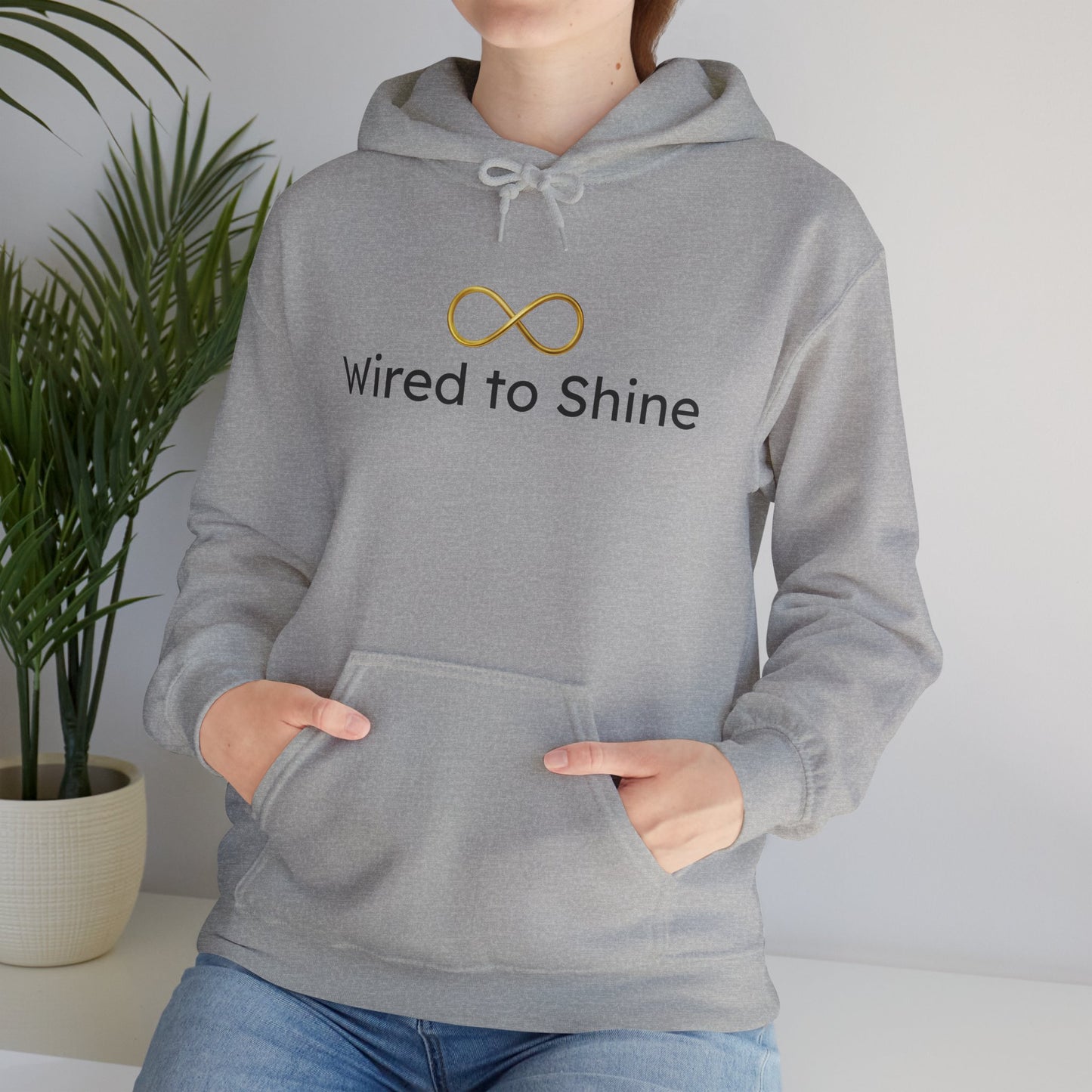Supporting Minds That Shine-Wired to Shine Unisex Hoodie
