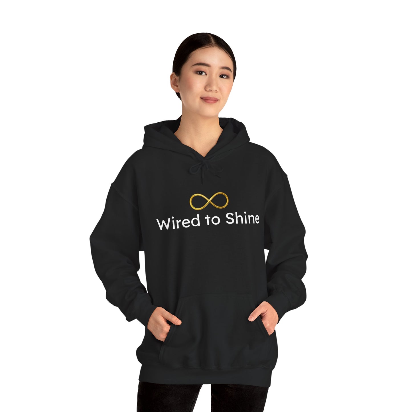 Neurodivergent and Thriving Wired to Shine Unisex Hoodie