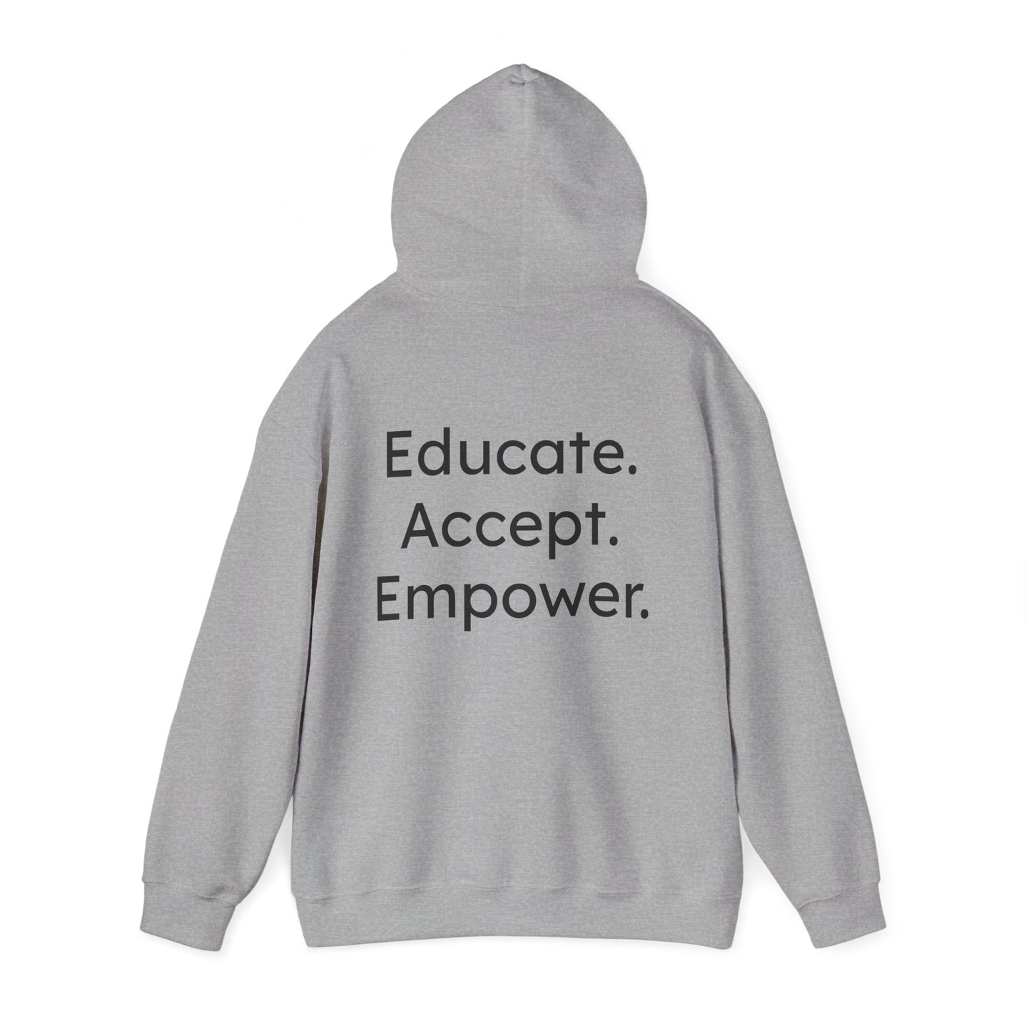 Educate. Accept. Empower-Wired to Shine Unisex Hoodie
