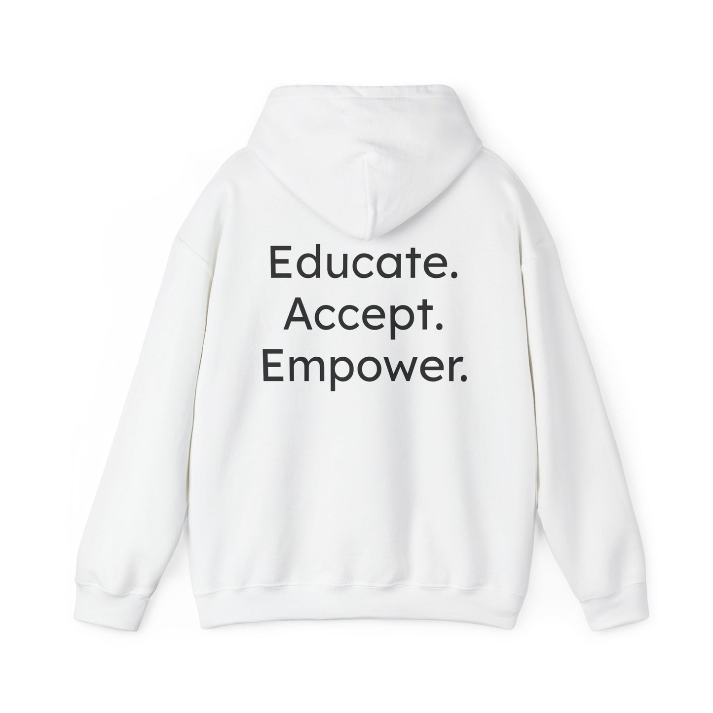 Educate. Accept. Empower-Wired to Shine Unisex Hoodie